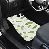 Cucumber Sketch Pattern Front Car Mats