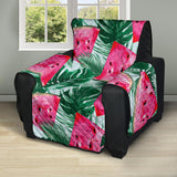 Watermelons tropical palm leaves pattern Recliner Cover Protector