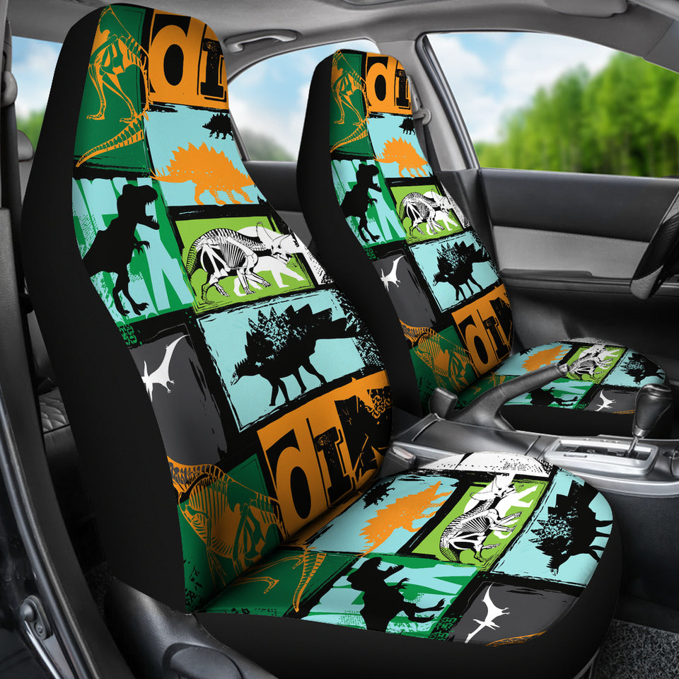 Dinosaurs Print Pattern Universal Fit Car Seat Covers