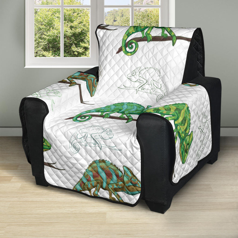 Chameleon lizard pattern Recliner Cover Protector