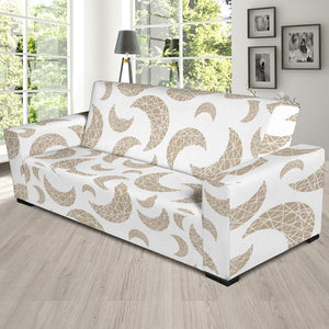 Cool Gold Moon Abstract Pattern Sofa Slipcover