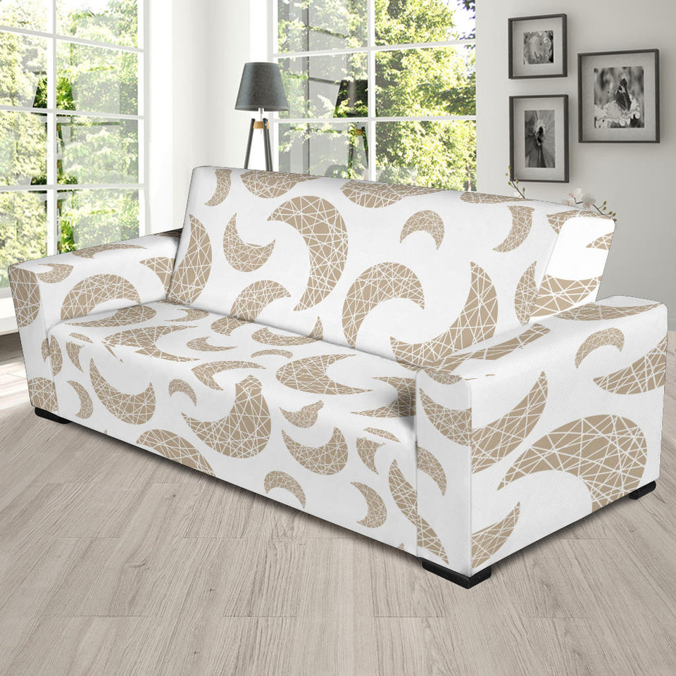 Cool Gold Moon Abstract Pattern Sofa Slipcover
