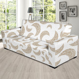 Cool Gold Moon Abstract Pattern Sofa Slipcover