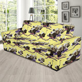 Ostrich Pattern Print Design 04 Sofa Slipcover