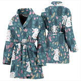 Cute Rabbit Pattern Women'S Bathrobe