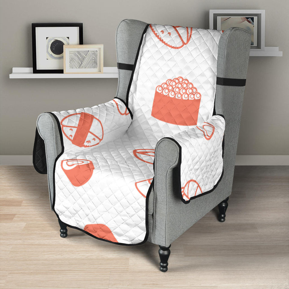 Sushi pattern Chair Cover Protector