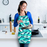 Dolphin Sea Pattern Adjustable Apron
