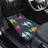 Camel Pattern Front And Back Car Mats