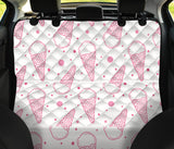 Hand Drawn Ice Cream Pattern Dog Car Seat Covers