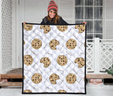 Sketch Style Cookie Pattern Premium Quilt