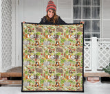 Guinea Pig Pattern Print Design 04 Premium Quilt