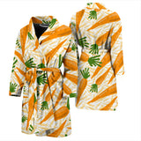 Carrot Pattern Print Design 01 Men's Bathrobe