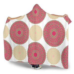Circle Indian Pattern Hooded Blanket