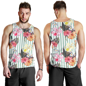 Colorful orchid flower pattern Men Tank Top