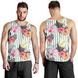 Colorful orchid flower pattern Men Tank Top