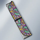 Cute Yellow Monkey Leaves Pattern Car Sun Shade