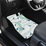 Crocodile Diver Pattern Front And Back Car Mats