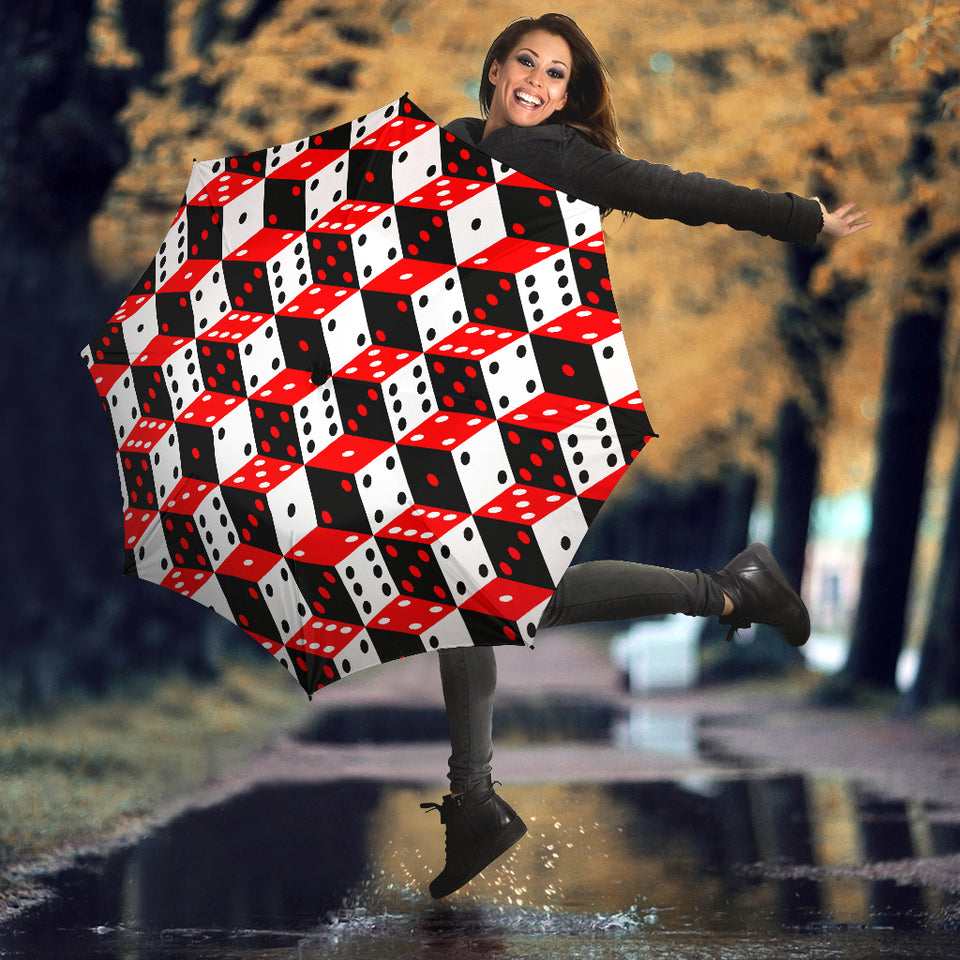 Dice Pattern Print Design 02 Umbrella