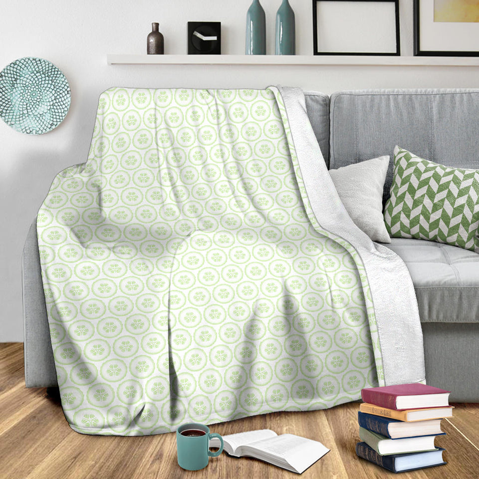 Cucumber Pattern Background Premium Blanket