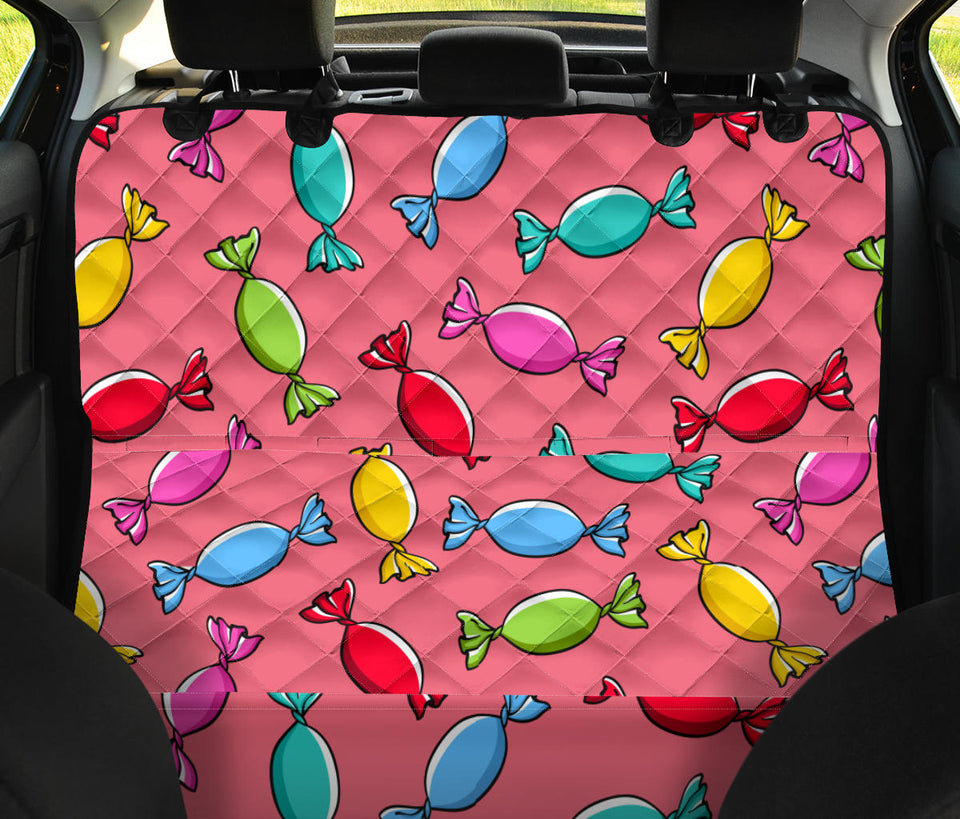 Colorful Wrapped Candy Pattern Dog Car Seat Covers