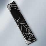 Spider Web Pattern Black Background White Cobweb Car Sun Shade