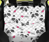 Hand Drawn Faces Of Pandas Pattern Dog Car Seat Covers