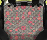 Red Gold Sakura Cherry Blossom Gray Background Dog Car Seat Covers