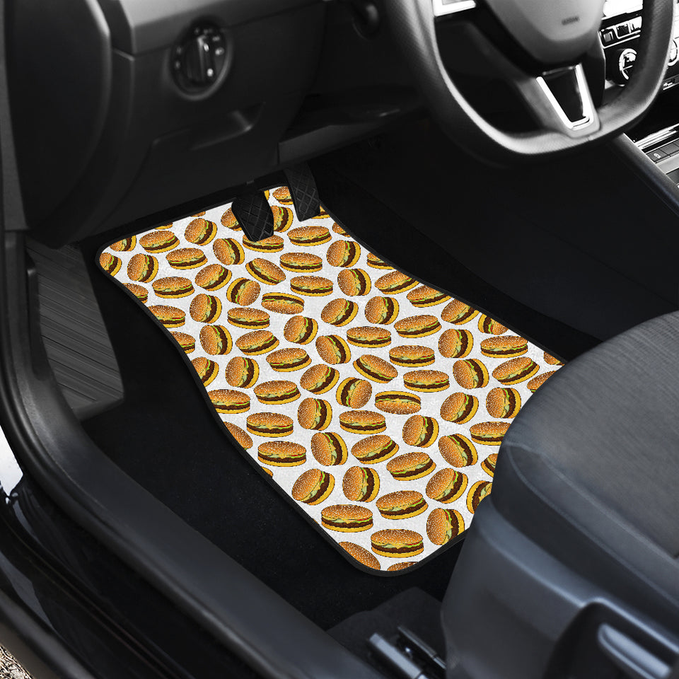 Hamburger Pattern Print Design 03 Front Car Mats