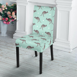 Kangaroo Pattern Background Dining Chair Slipcover