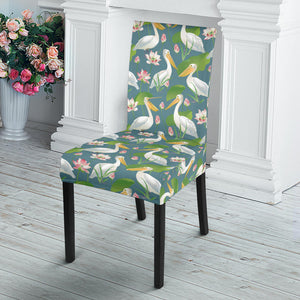 Pelican Pattern Print Design 04 Dining Chair Slipcover