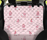 Poodle Dog Pink Color Theme Dog Car Seat Covers