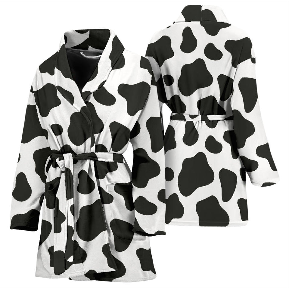 Cow Skin Pattern Women'S Bathrobe