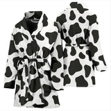 Cow Skin Pattern Women'S Bathrobe