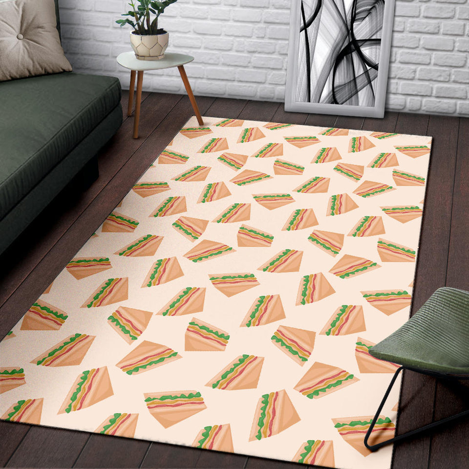 Sandwich Pattern Print Design 01 Area Rug