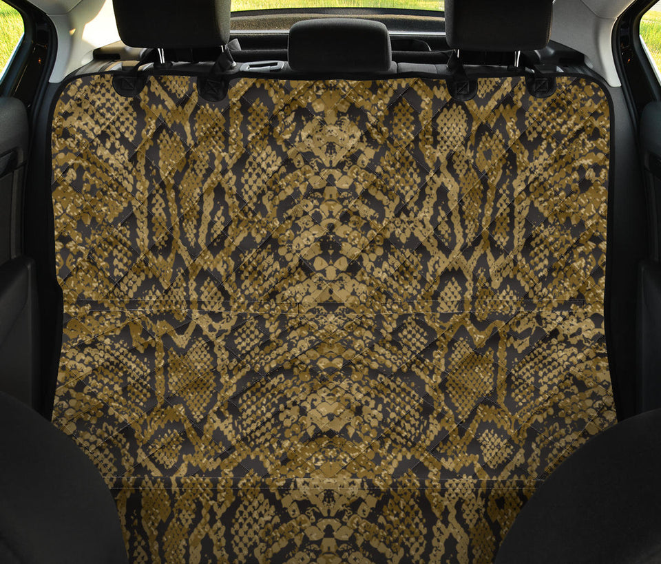 Snake Skin Pattern Dog Car Seat Covers
