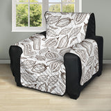 cocoa beans leaves pattern Recliner Cover Protector