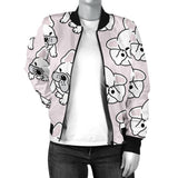 Cute French Bulldog Pattern Women'S Bomber Jacket