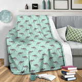 Kangaroo Pattern Background Premium Blanket