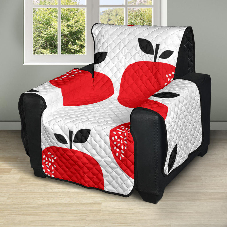 red apples white background Recliner Cover Protector