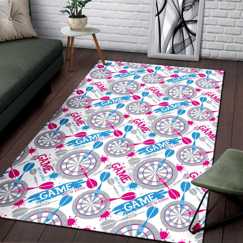 Darts Pattern Print Design 01 Area Rug