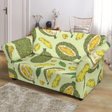 Durian Leaves Pattern Background Loveseat Couch Slipcover