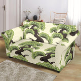 Bonsai Pattern Loveseat Couch Slipcover