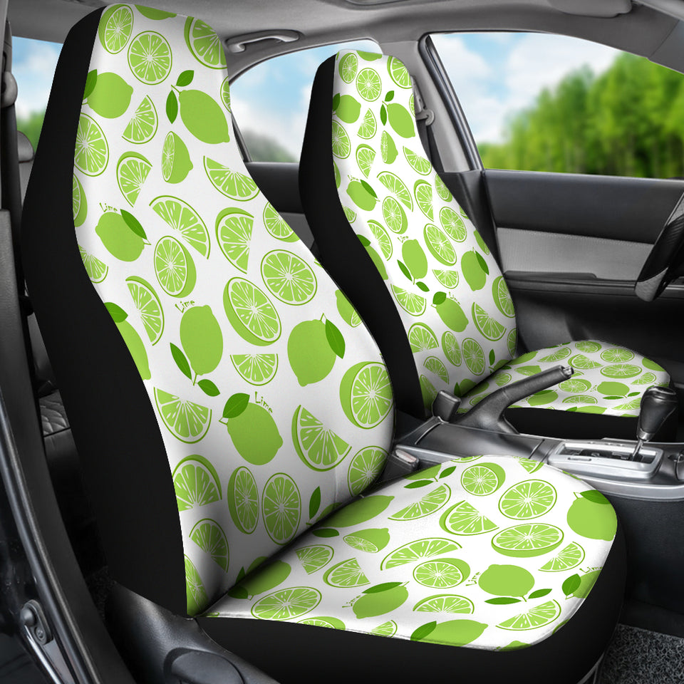 Lime Design Pattern Universal Fit Car Seat Covers