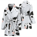Cute Cows Pattern Women'S Bathrobe