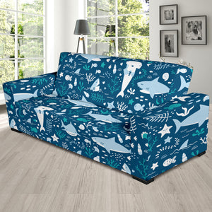 Cute Shark Pattern Sofa Slipcover
