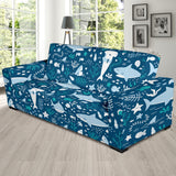 Cute Shark Pattern Sofa Slipcover