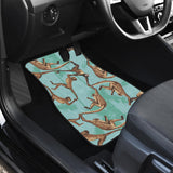 Monkey Palm Tree Background Front And Back Car Mats