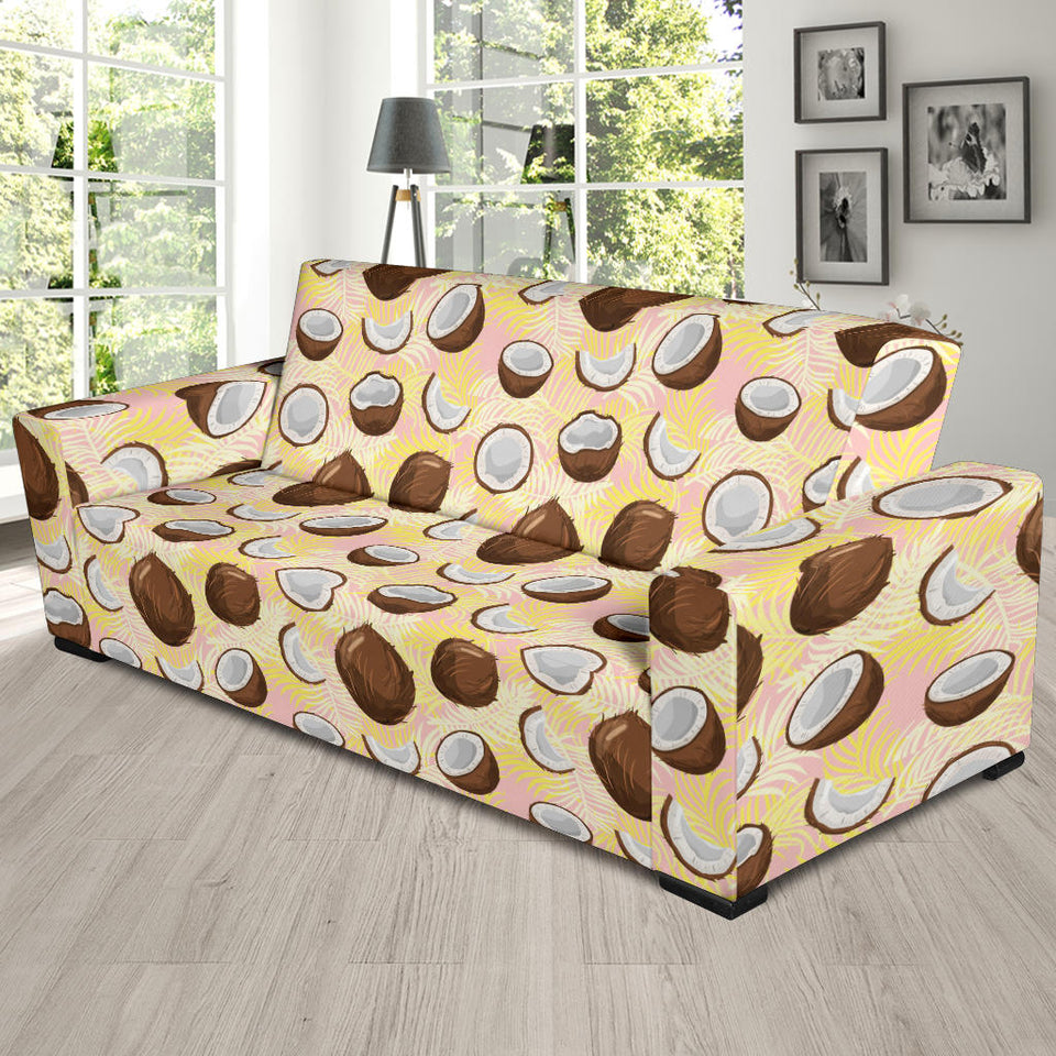 Coconut Pattern Print Design 05 Sofa Slipcover