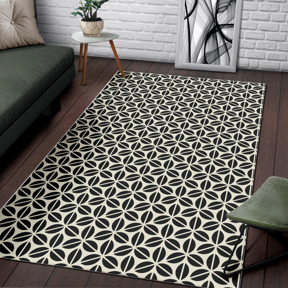 Coffee Bean Abstract Modern Pattern Area Rug
