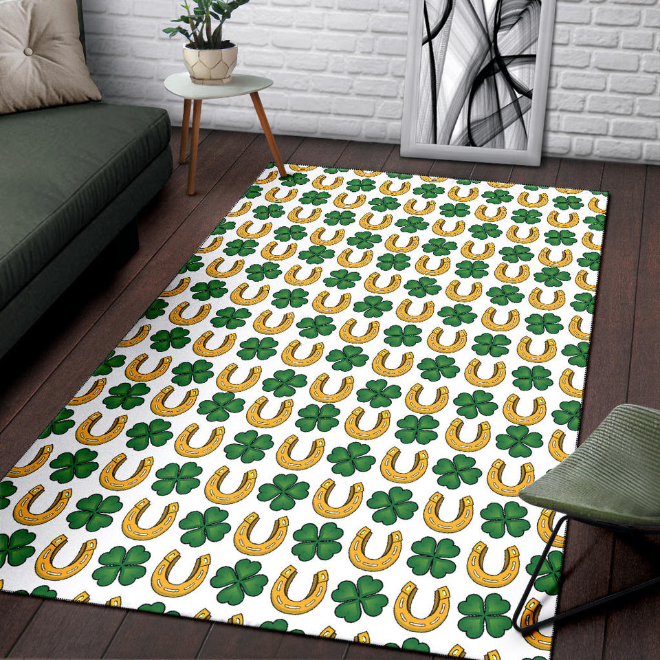 Horseshoes Pattern Print Design 04 Area Rug